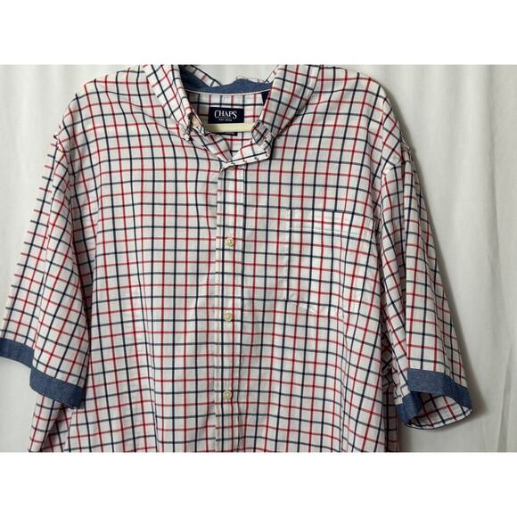Chaps Classic Check Button-Down - Preppy Comfort - XXL - Picture 2 of 7